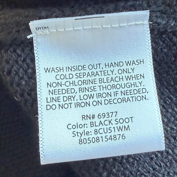 White Stage Women’s Christmas Sweater 2X Black Embroidered Snowman Santa Vintage - Picture 8 of 8